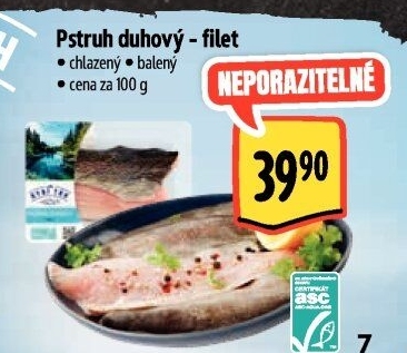Pstruh duhový filet Albert