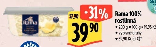 Rama rostlinná Plant Based Butter Alternative