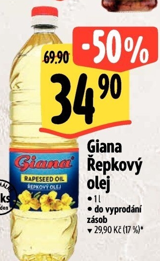 Řepkový olej Giana