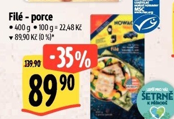 Rybí filé mražené Nowaco