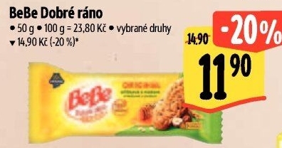 Sušenky BeBe Dobré ráno Opavia