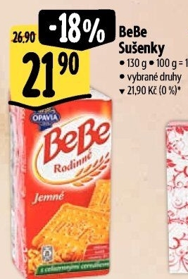 Sušenky Rodinné BeBe Opavia