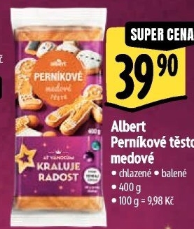 Těsto perníkové medové Albert