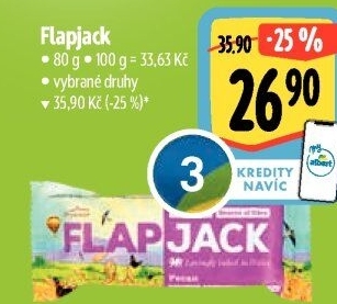 Tyčinka ovesná bez lepku Flapjack Wholebake