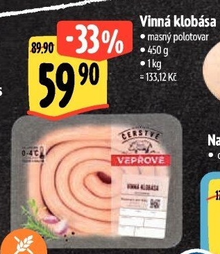 Vinná klobása Albert