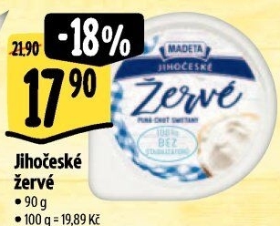 Žervé Jihočeské Madeta