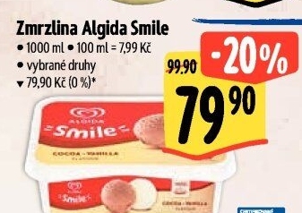 Zmrzlina ve vaničce Smile Algida