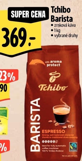 Zrnková káva Barista Tchibo