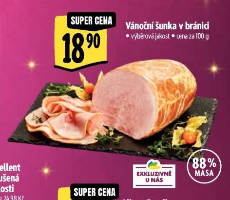 Vánoční šunka v bránici