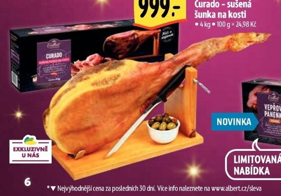 Albert Excellent Curado - sušená šunka na kosti