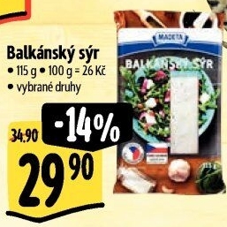 Balkánský sýr Madeta
