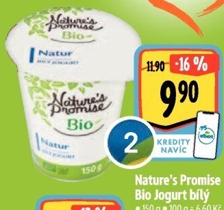 Bílý jogurt Bio Nature'