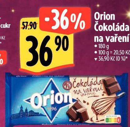 Čokoláda na vaření Orion