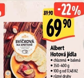 Hotová jídla chlazená Albert