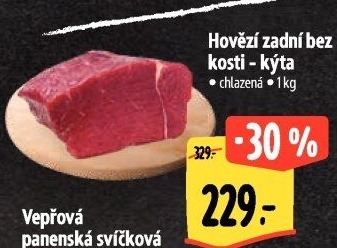 Hovězí kýta zadní bez kosti