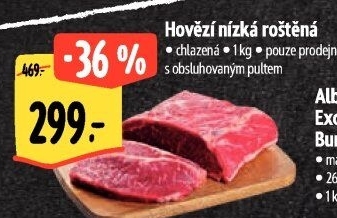 Hovězí roštěná nízká