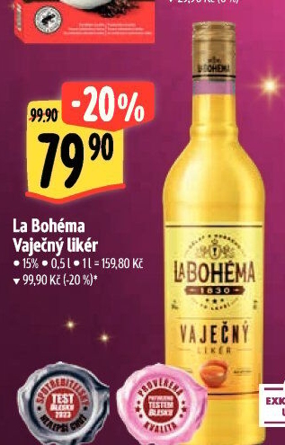 Likér vaječný La Bohéma