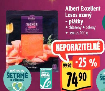 Losos uzený Albert Excellent