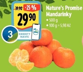 Mandarinky bio Nature'