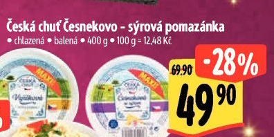 Pomazánka česnekovo-sýrová Česká chuť