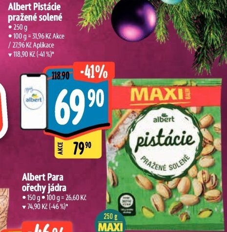 Pražené pistácie Albert