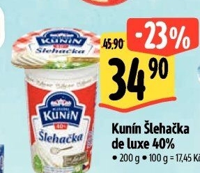 Šlehačka de luxe Mlékárna Kunín 40%