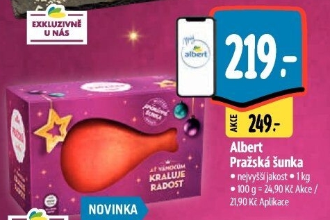 Šunka pražská nejvyšší jakosti Albert