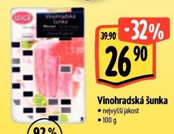 Šunka vinohradská nejvyšší jakosti LE&amp