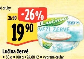 Svěží žervé Lučina