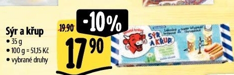 Sýr a křup Veselá kráva