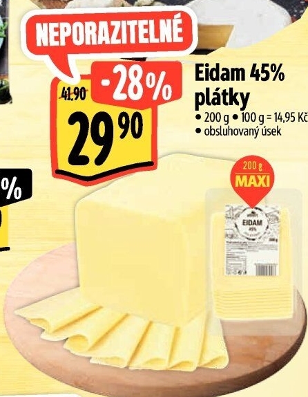 Sýr Eidam 45% Albert