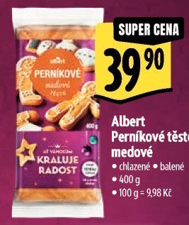 Těsto perníkové medové Albert