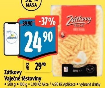 Těstoviny vaječné Zátkovy