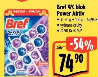 WC blok tuhý Power Aktiv Bref