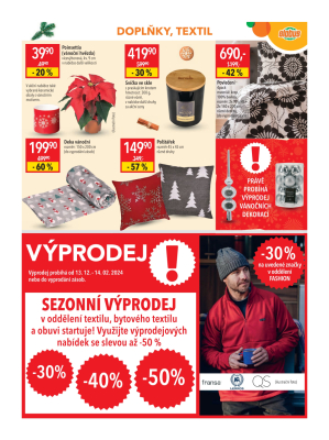 akční leták Globus 13.12.2023-24.12.2023