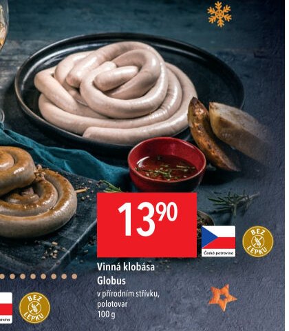 Vinná klobása Globus