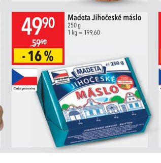 Madeta Jihočeské máslo