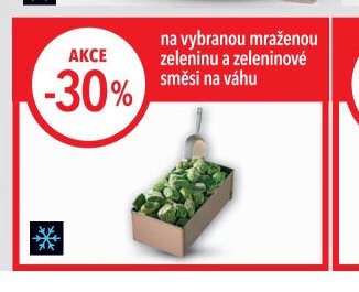 na vybranou mraženou zeleninu a zeleninové směsi na váhu
