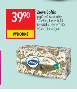 Zewa Softis papírové kapesníky