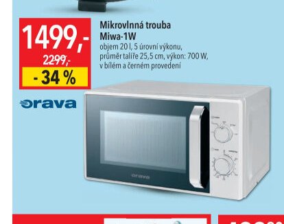 Mikrovlnná trouba Miwa-1W