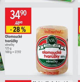 Olomoucké tvarůžky věnečky