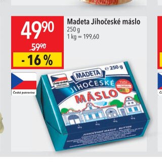 Madeta Jihočeské máslo