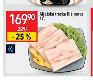 Aljašská treska filé porce