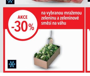 na vybranou mraženou zeleninu a zeleninové směsi na váhu