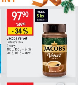 Jacobs Velvet instantní káva
