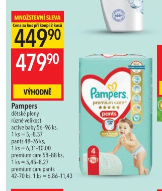 Pampers dětské pleny