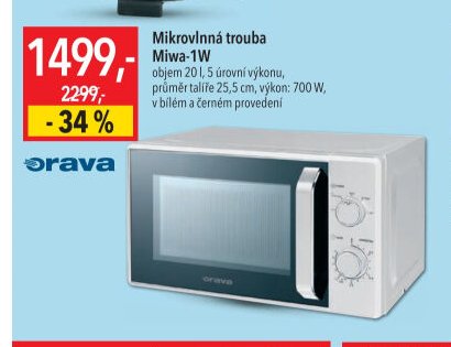 Mikrovlnná trouba Miwa-1W