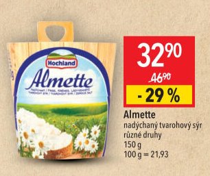 Almette nadýchaný tvarohový sýr různé druhy 150 g