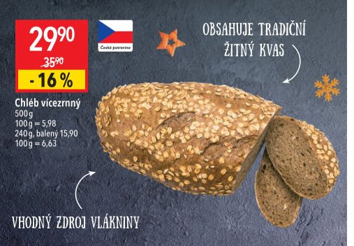Chléb vícezrnný