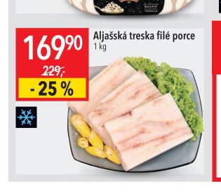 Aljašská treska filé porce